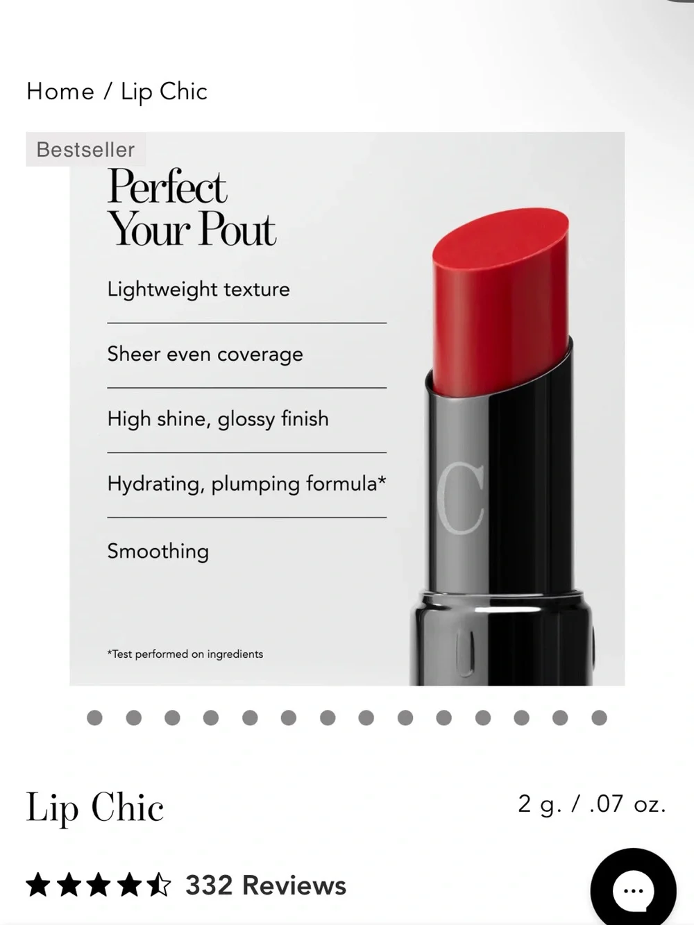 Chantecaille Satin Finish Lipstick - Amaryllis Red